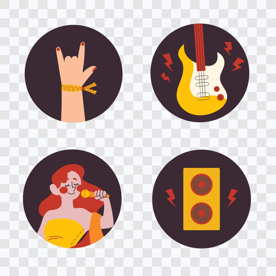 Free Music Festival Symbols