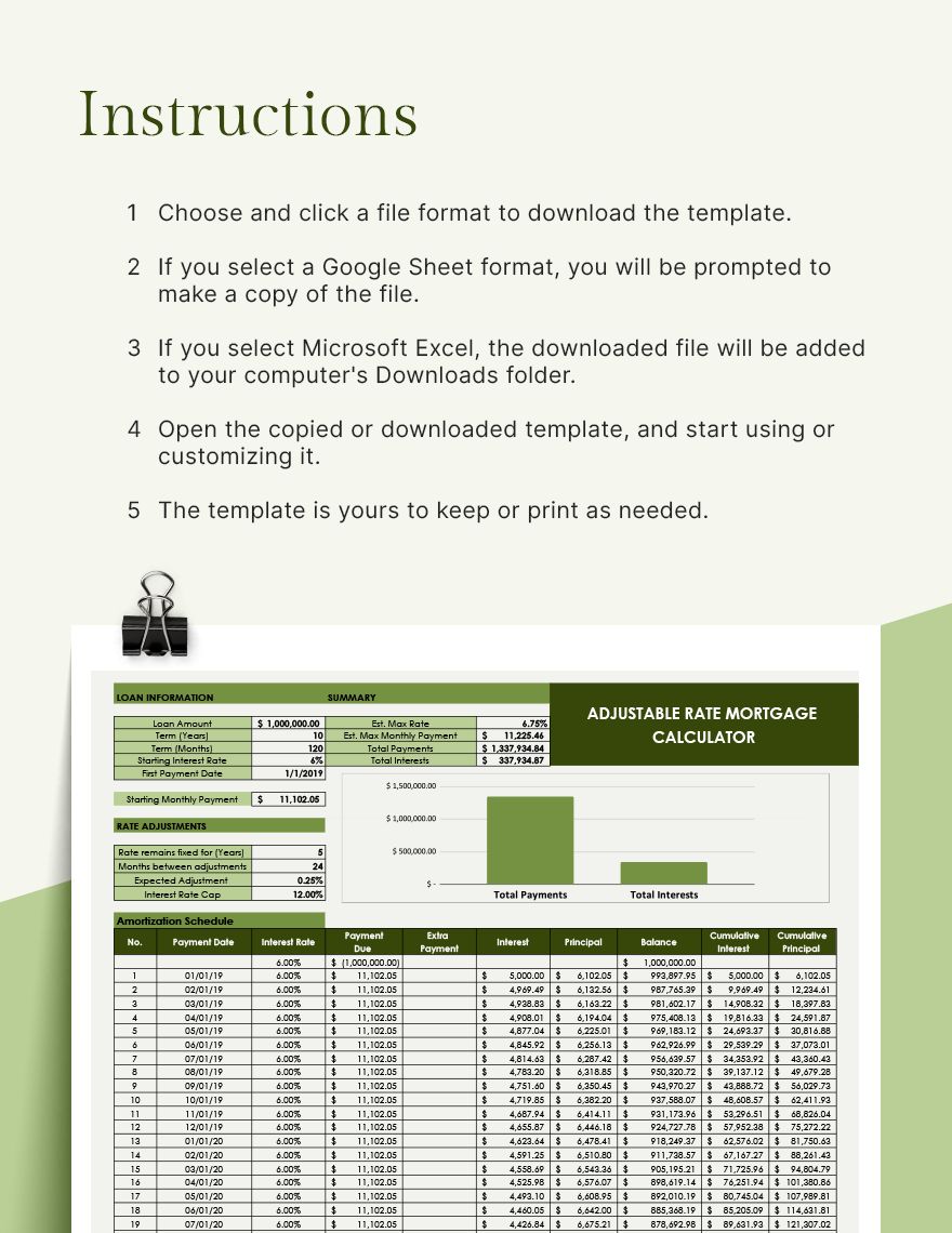 calculate adjustable rate mortgage