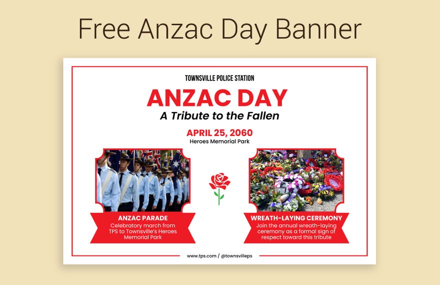 Free Anzac Day Banner