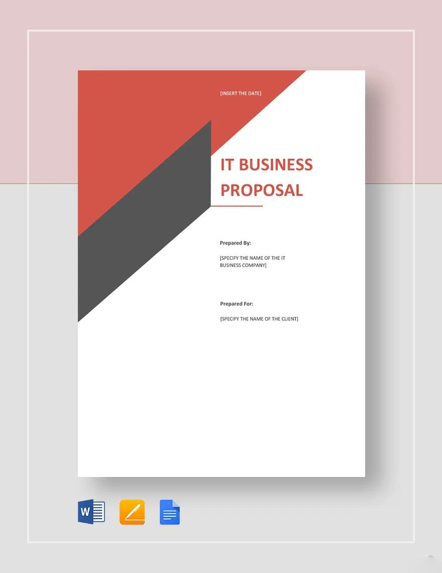 IT Business Proposal Template