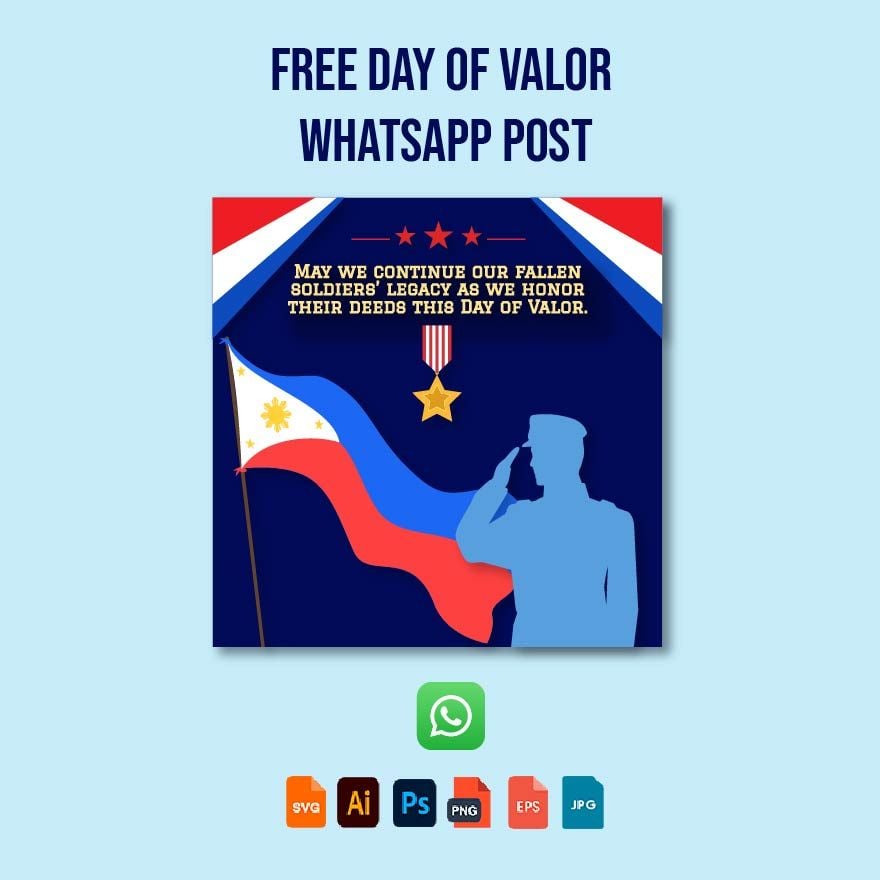 Day of Valor Whatsapp Post