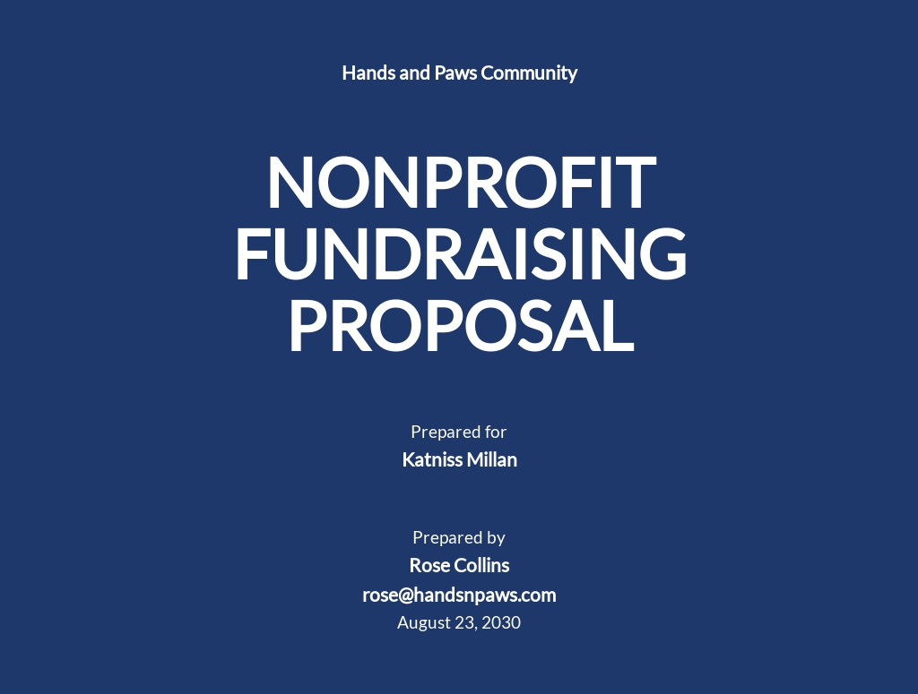 7+ FREE Fundraising Proposal Templates [Edit & Download]