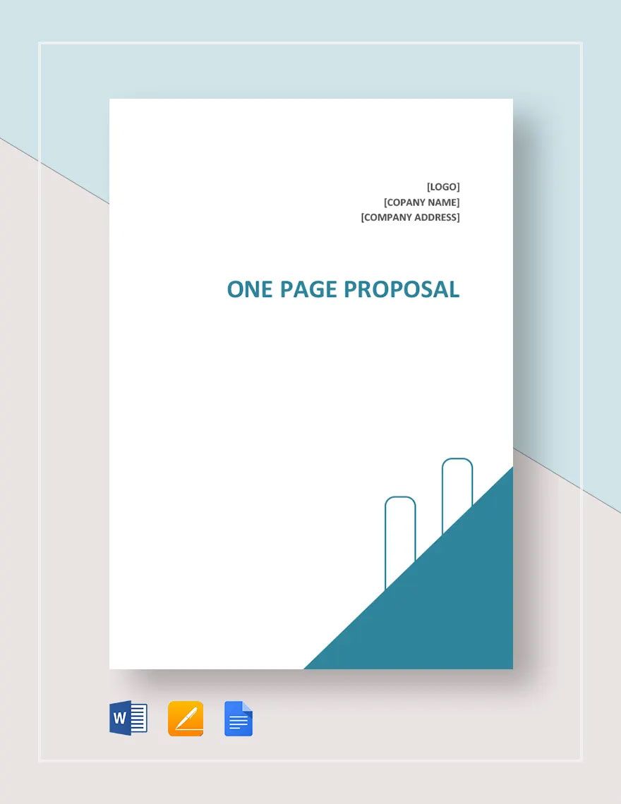 One-Page Proposal Template
