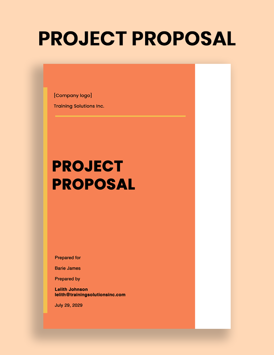 Project Proposal Outline Template in Word, Google Docs, Apple Pages