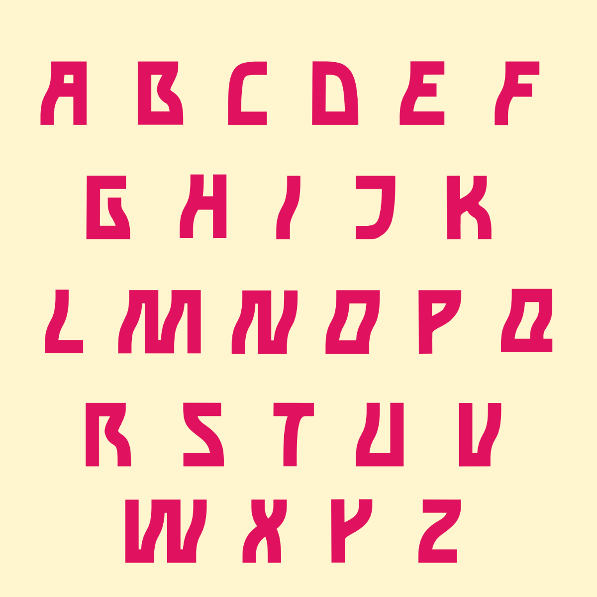 Free Letter Alphabets