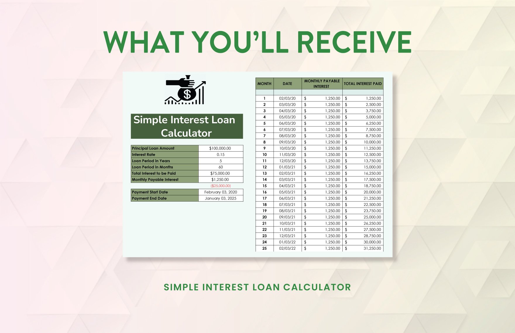 Simple Interest Loan Calculator