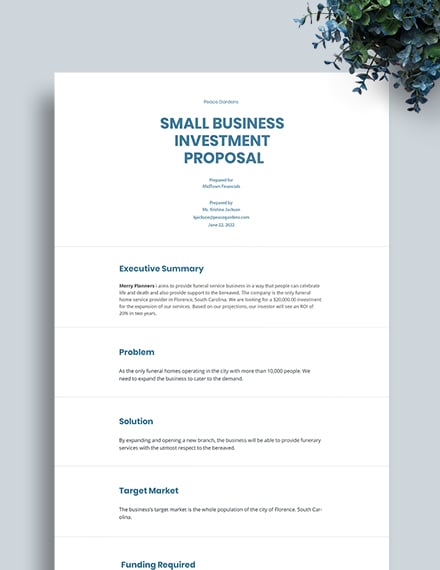 Small Business Proposal Template Word from images.template.net
