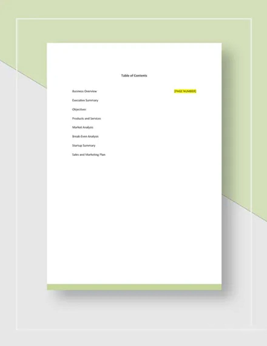 Sample Small Business Proposal Template