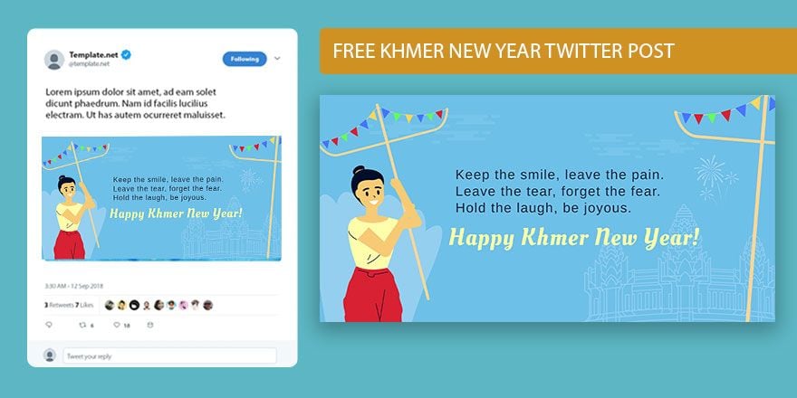 Khmer New Year Twitter Post 