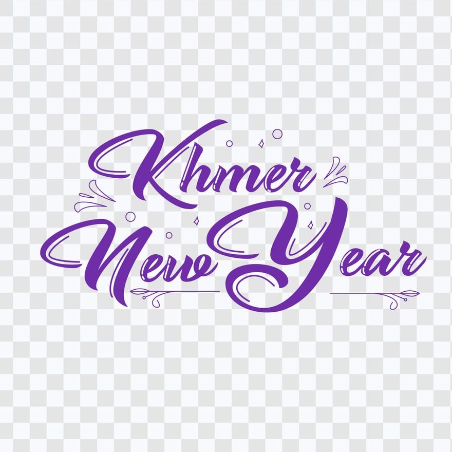 Khmer New Year Text Effect in Illustrator, PSD, EPS, SVG, JPG, PNG