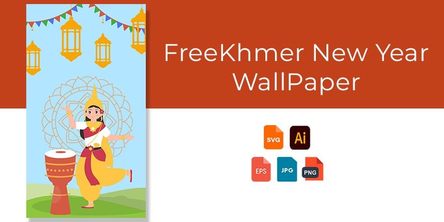 Khmer New Year WallPaper in Illustrator, EPS, SVG, JPG, PNG