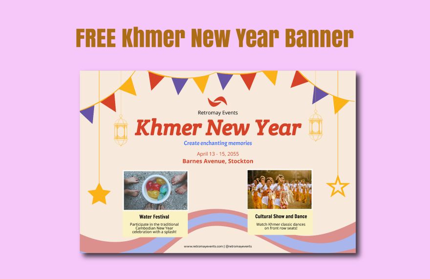 Khmer New Year Banner 
