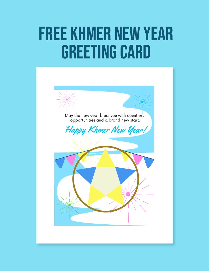 Khmer New Year Greeting Card