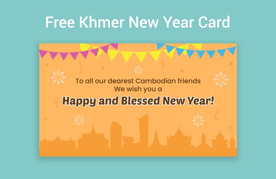 Khmer New Year Invitation Template - Edit Online & Download Example ...