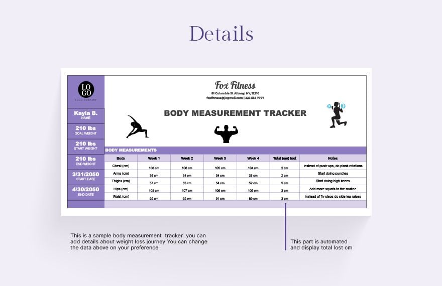 Body Measurement Tracker 
