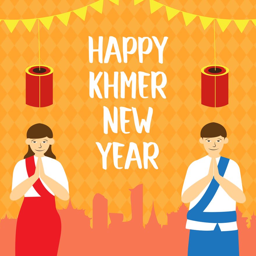 Khmer New Year Illustration