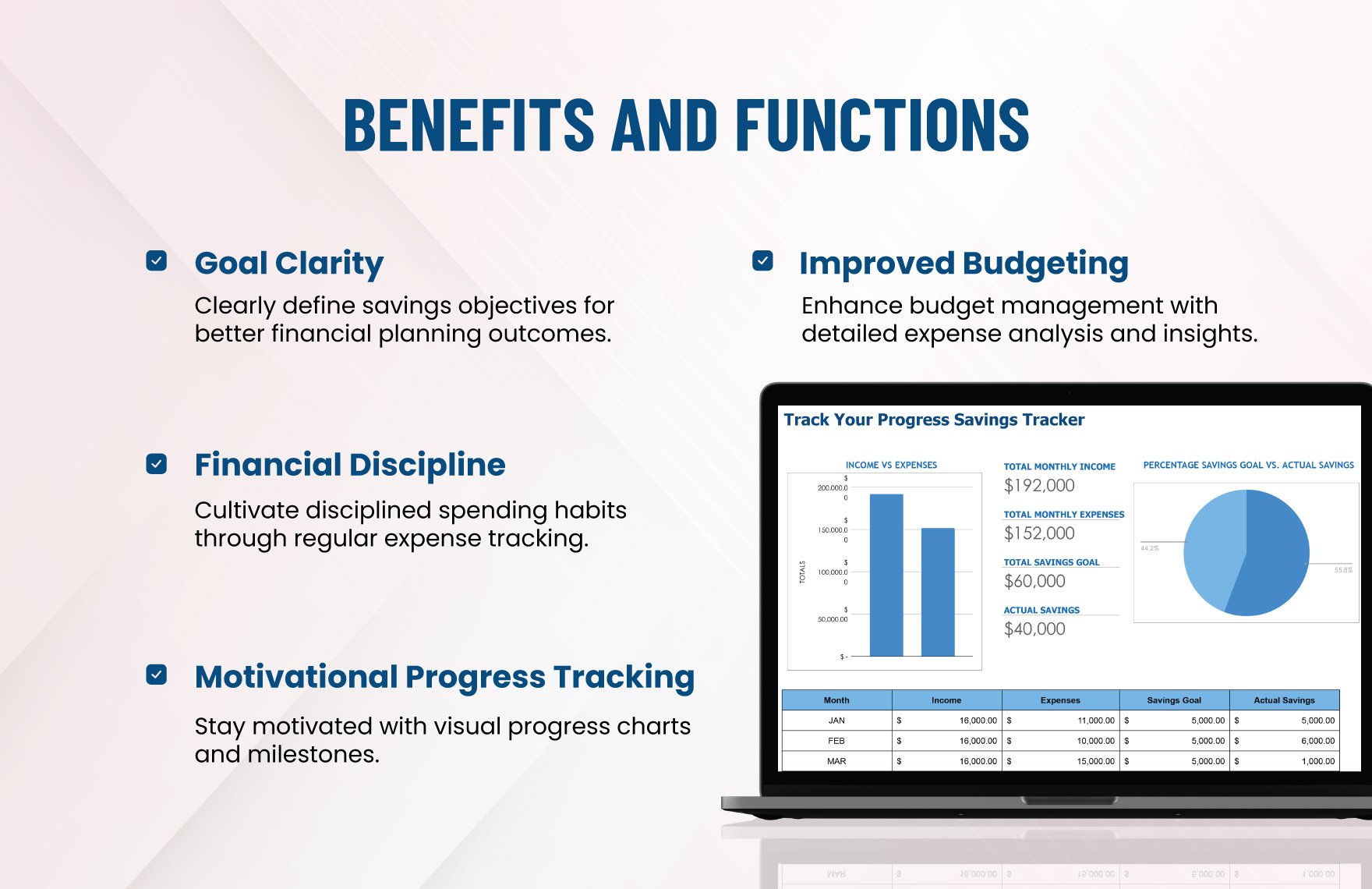 Track Your Progress Savings Tracker Template