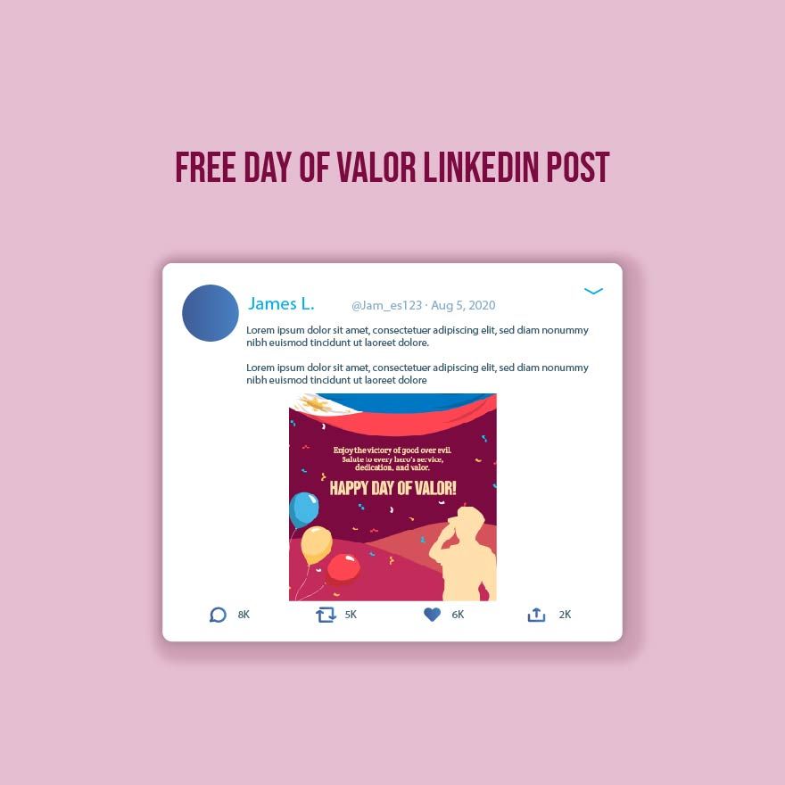 Day of Valor Linkedin Post