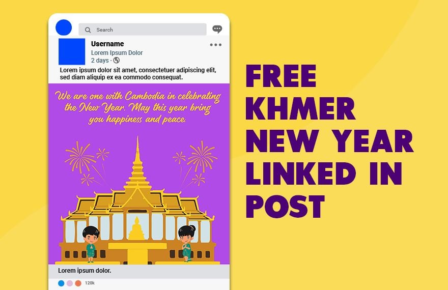 Khmer New Year Linkedin Post