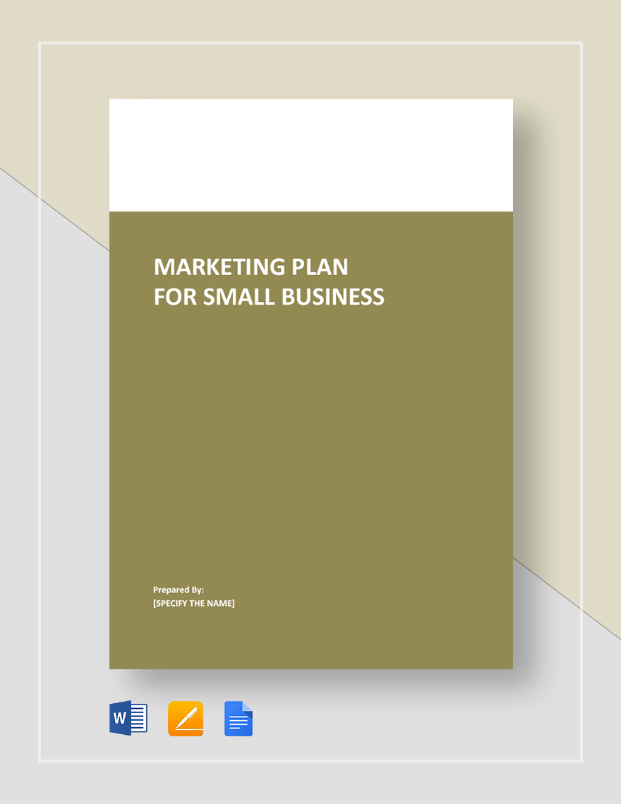 Marketing Plan for Small Business Template