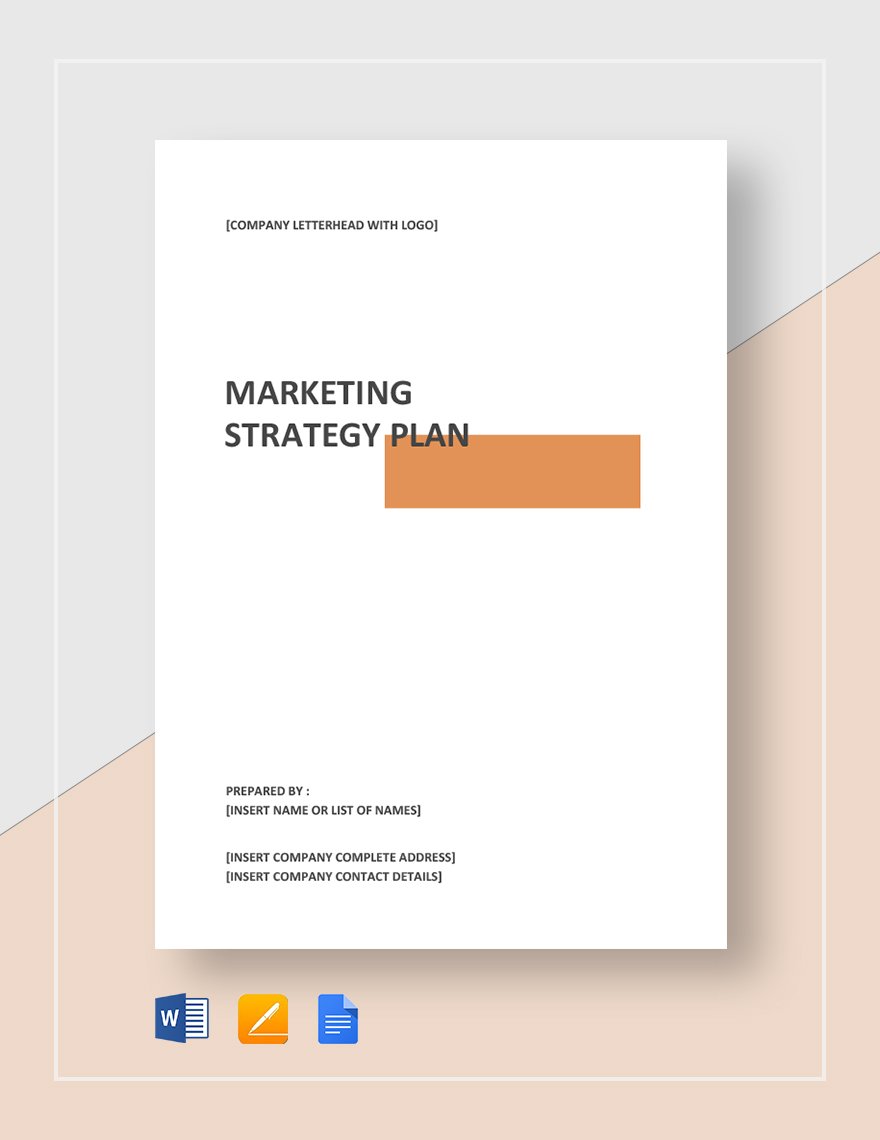 Marketing Strategy Plan Template