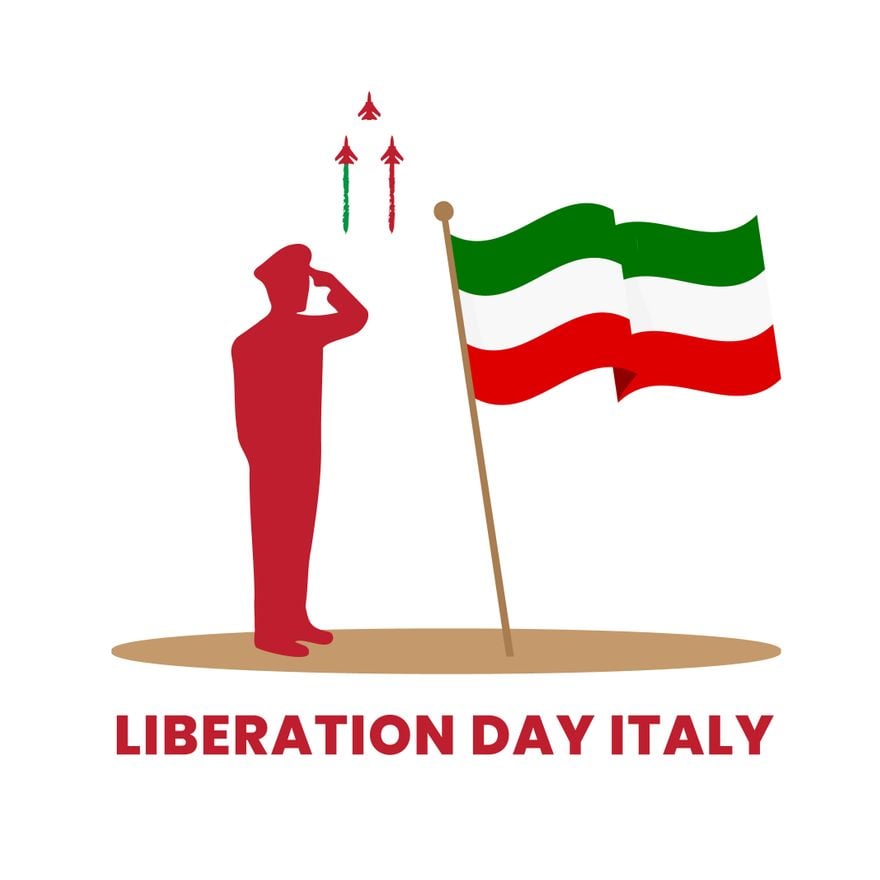 Italy Liberation Day ClipArt