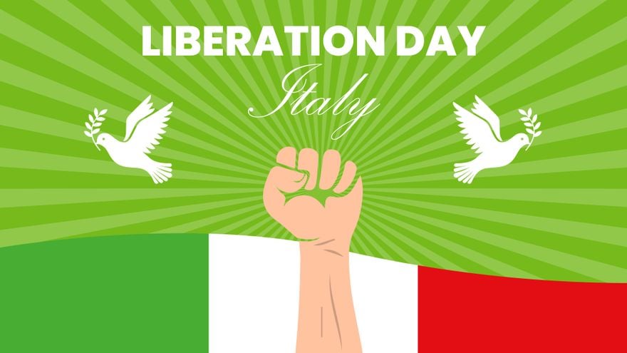 Italy Liberation Day Background
