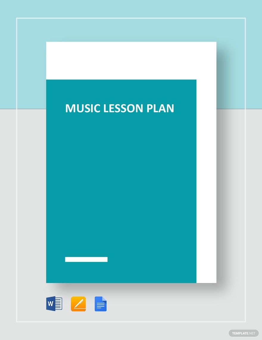 FREE Music Lesson Plan Template Download In Word Google Docs PDF 