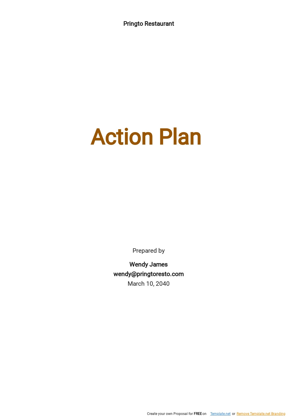 Action Plan Templates in Google Docs | Template.net