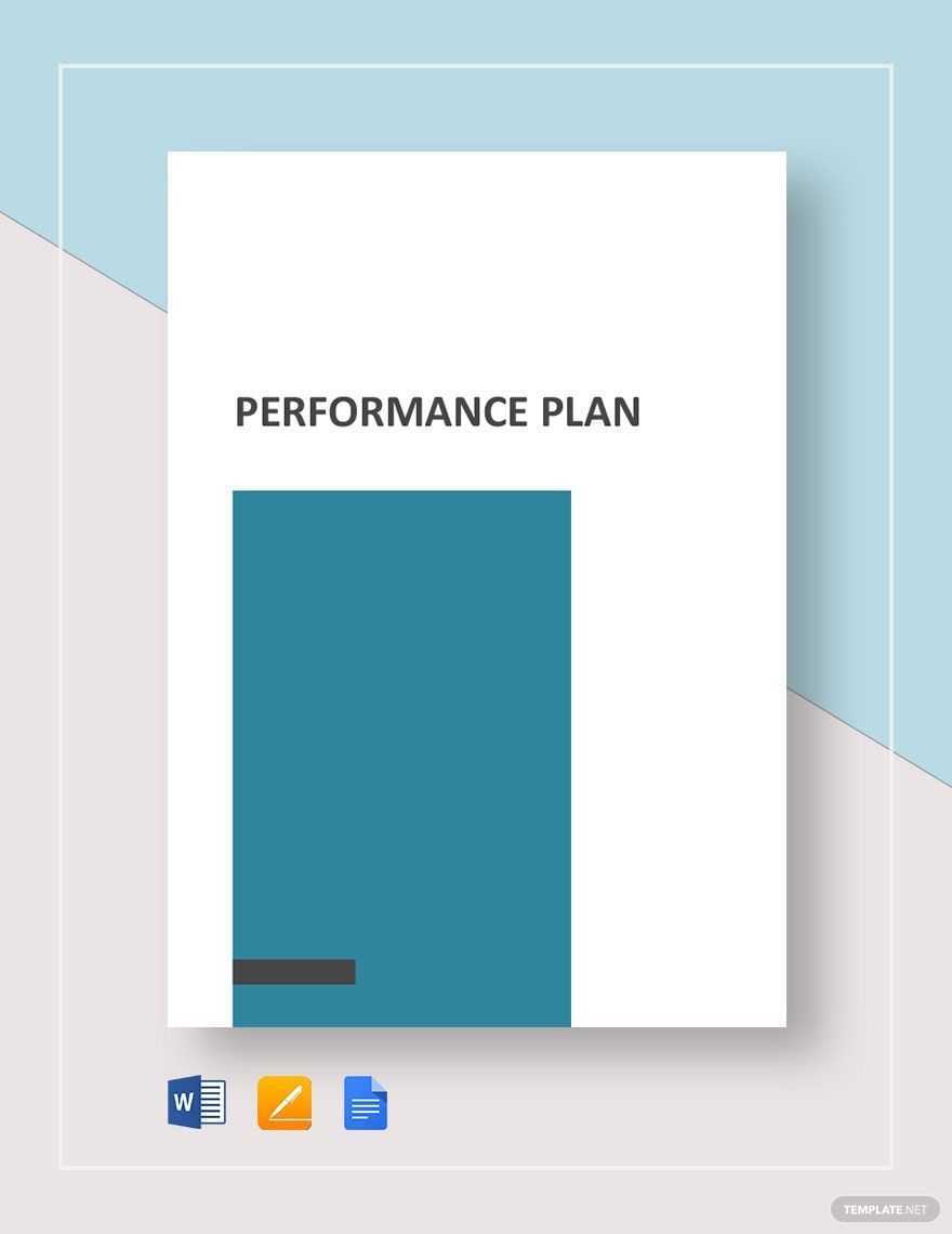 Performance Plan Template