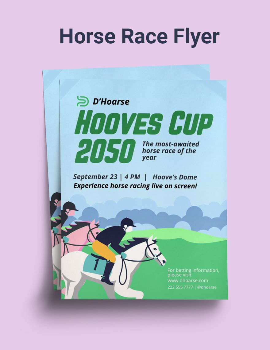 Horse Race Flyer 