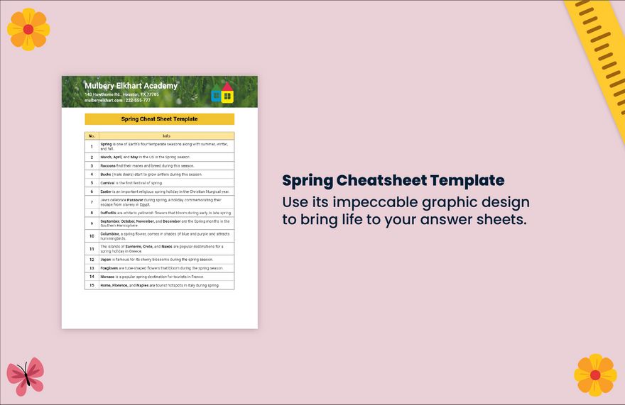 100+ Spring Teacher Resource Templates