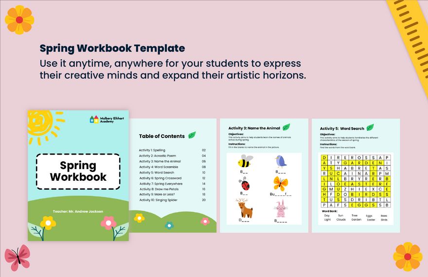 100+ Spring Teacher Resource Templates