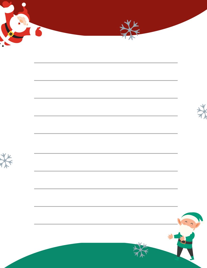 Santa Letter Paper