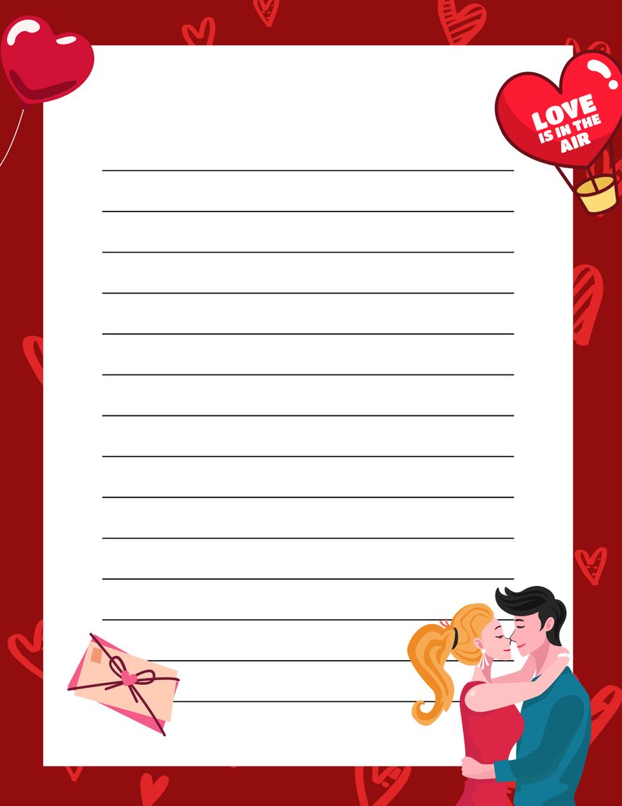 Free Love Letter Paper - Download in Word, Google Docs, PDF