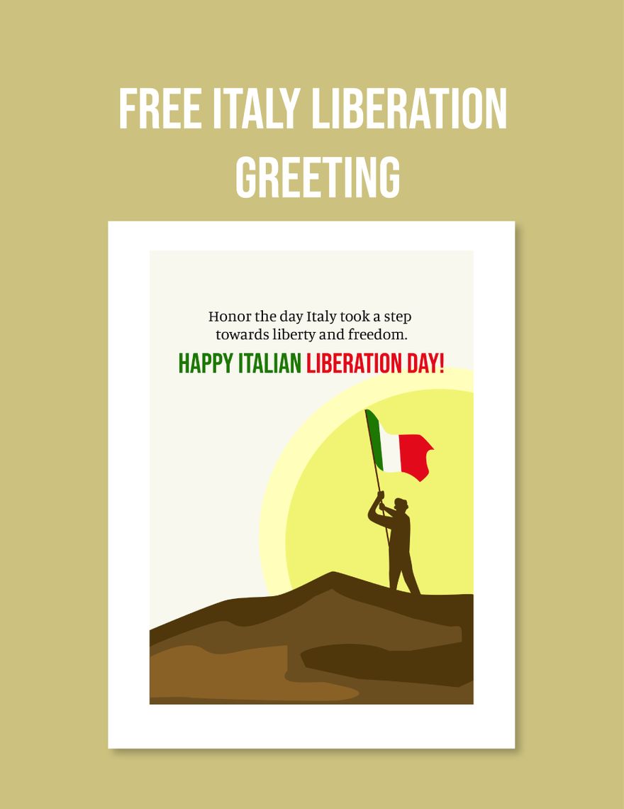 Italy Liberation Day Greeting