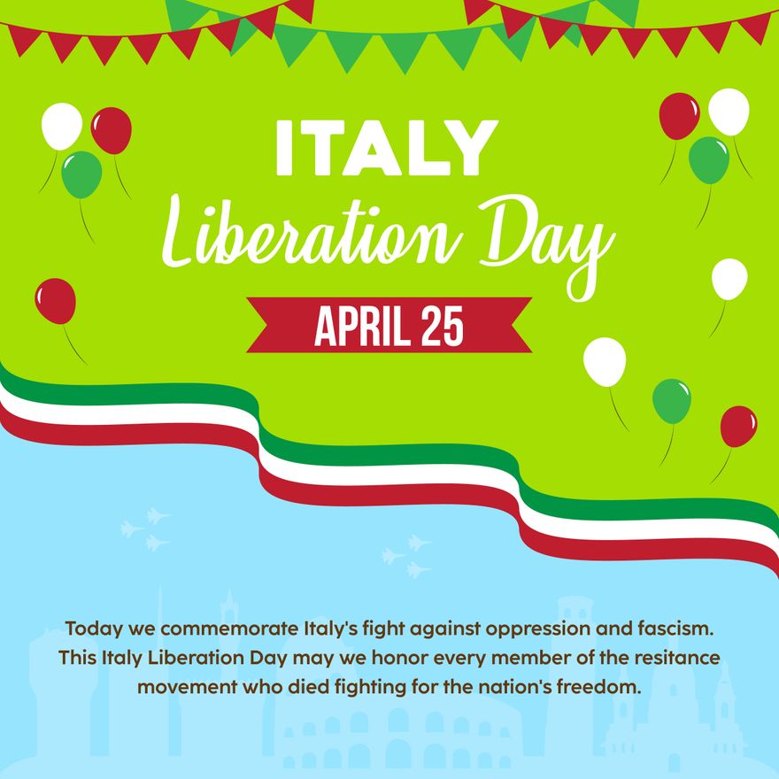 Italy Liberation Day Linkedin Post