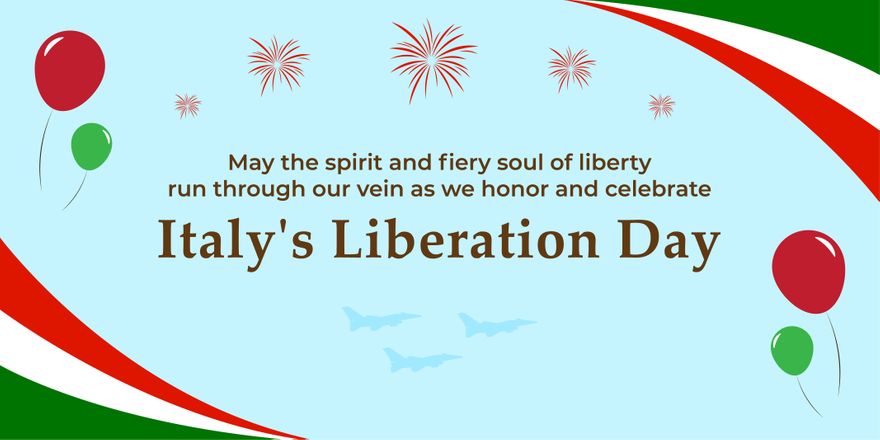 Italy Liberation Day Twitter Post 