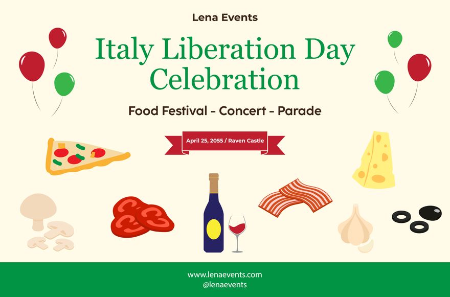  Italy Liberation Day Banner