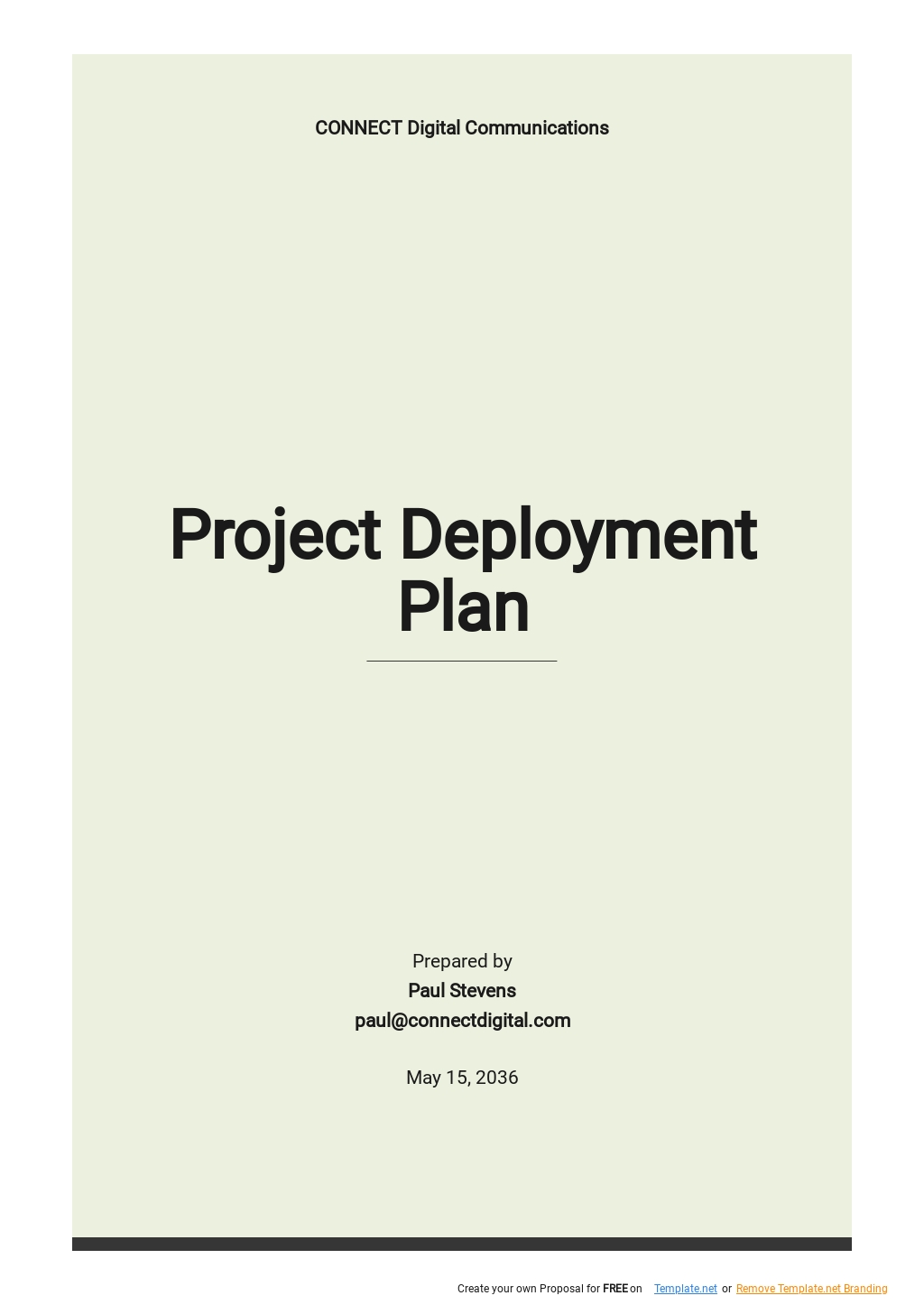 IT Application Deployment Plan Template [Free PDF] - Google Docs, Word ...