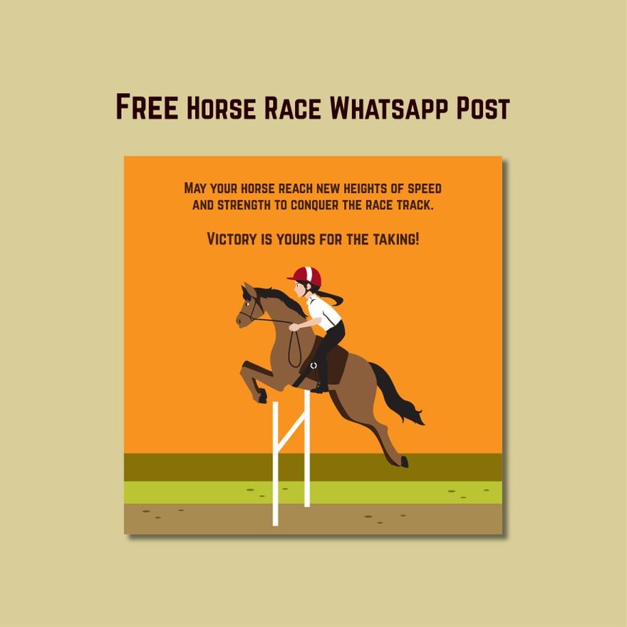 Horse Race Whatsapp Post