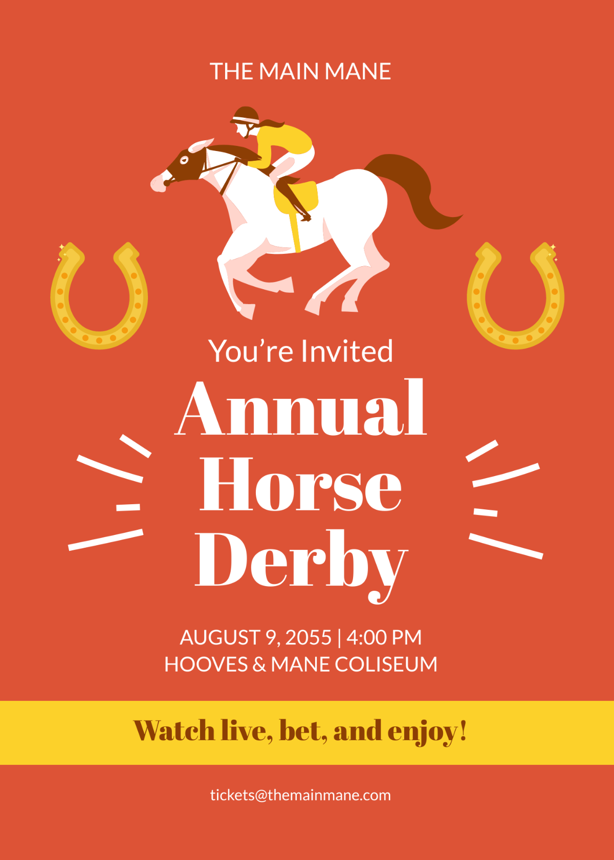 FREE Horse Race Template Download in Word, Google Docs, PDF