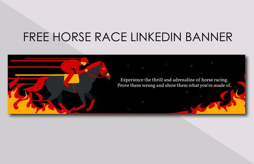 Horse Race Linkedin Banner