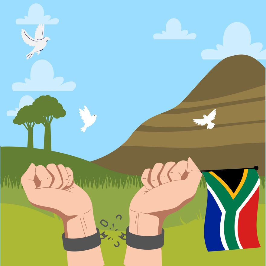 South Africa Freedom Day Vector