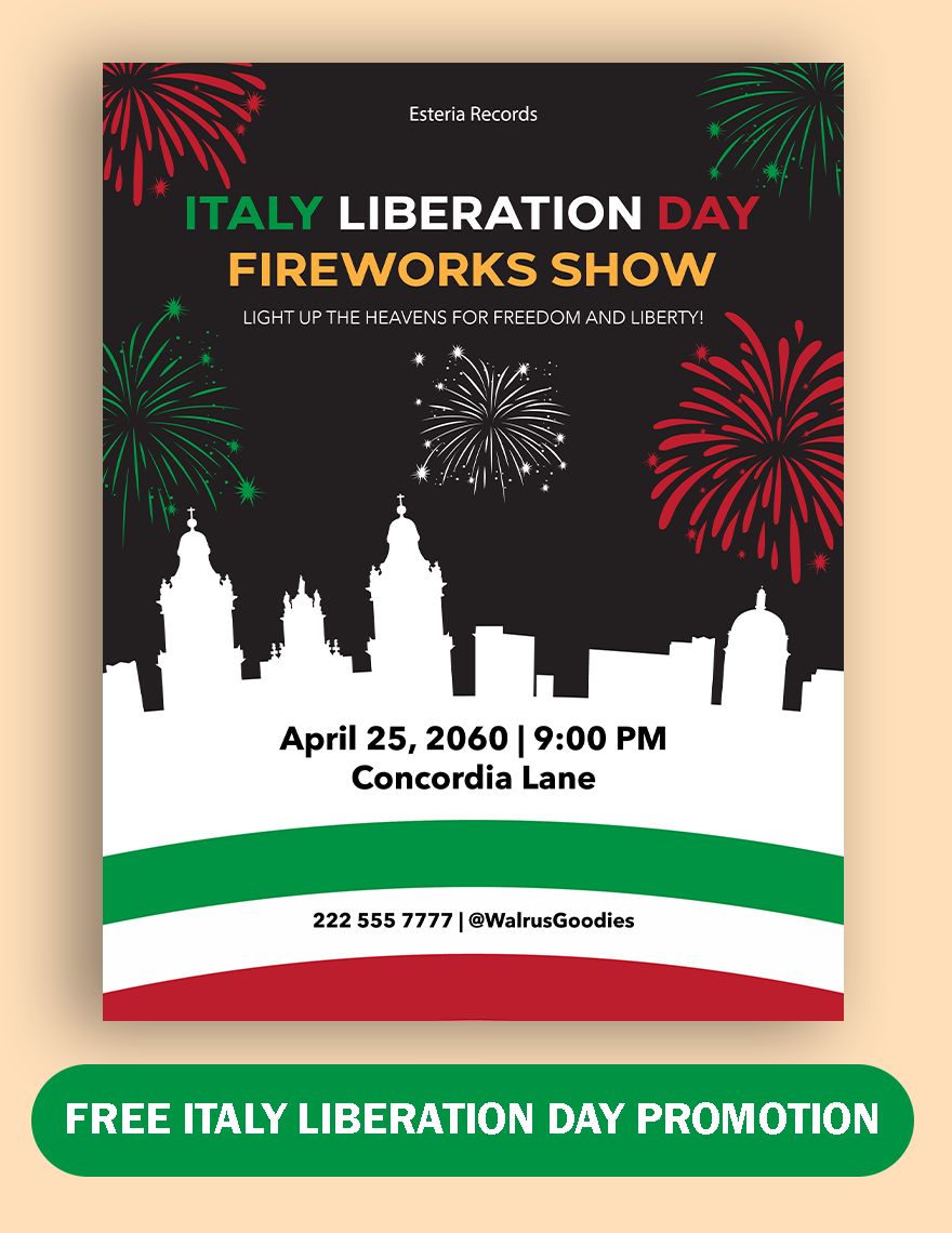 Italy Liberation Day Promotion