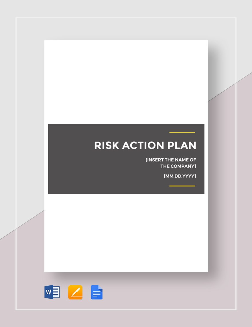 Risk Action Plan Template