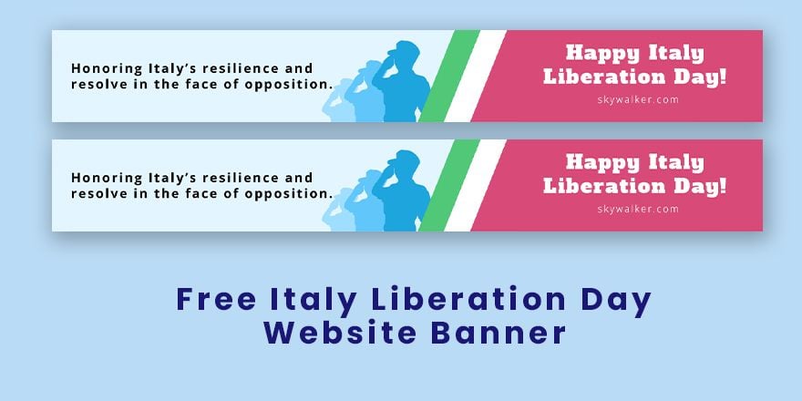 Italy Liberation Day Website Banner