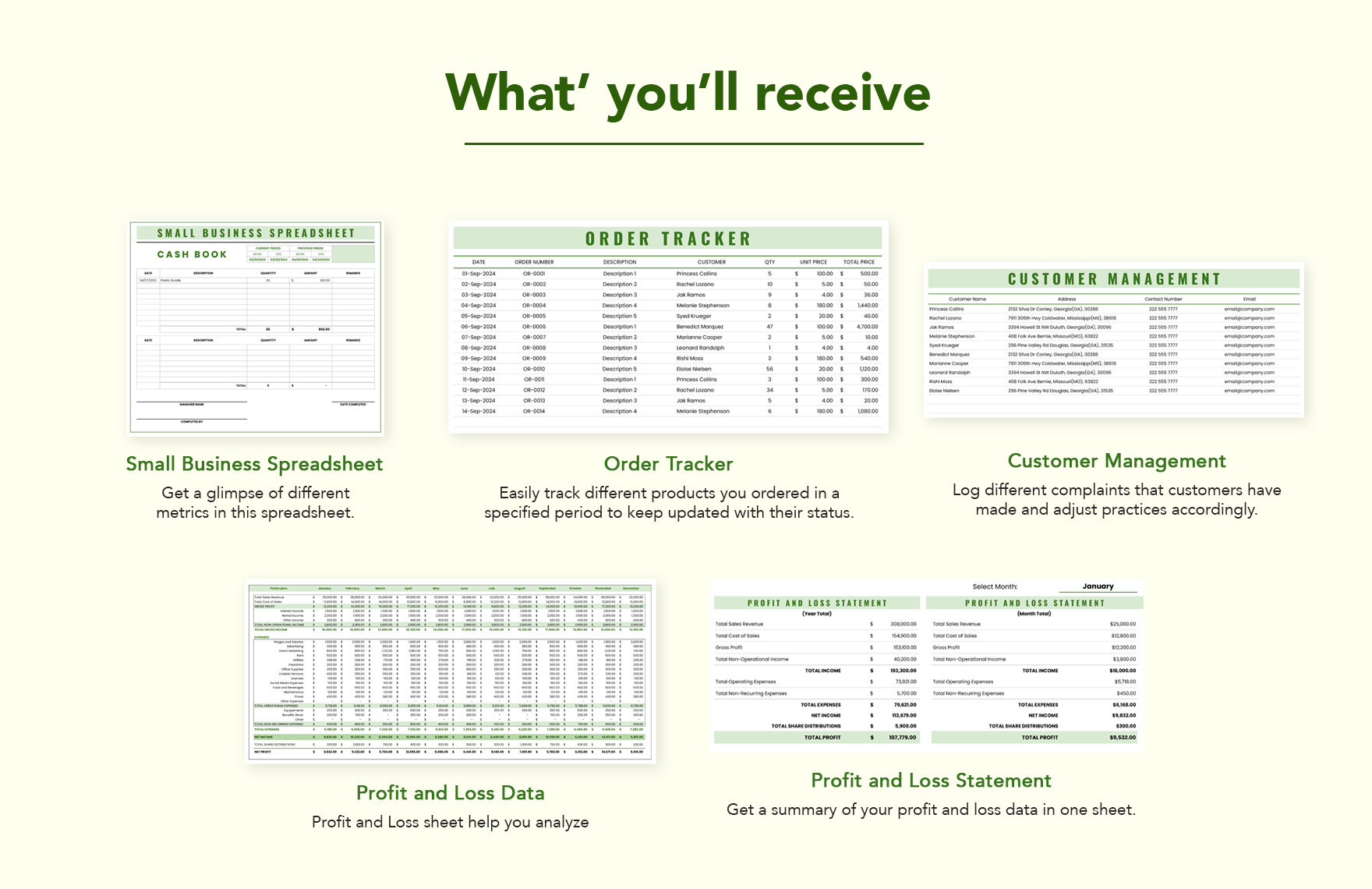 Small Business Spreadsheet Template - Download in Excel, Google Sheets ...