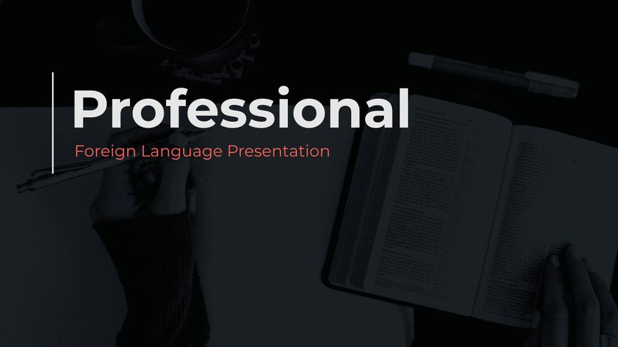 Professional Foreign Language Presentation