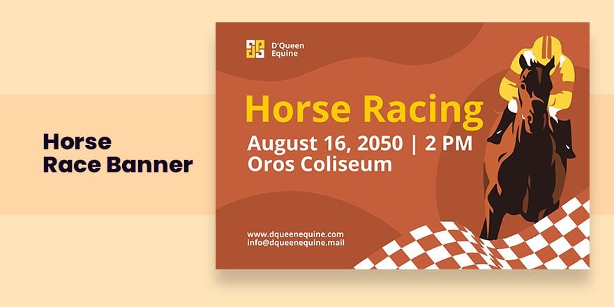 Horse Race Banner